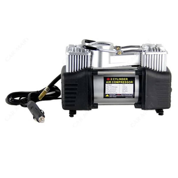 Powerfull Dual Cylinder Portable Air Compressor 12V
