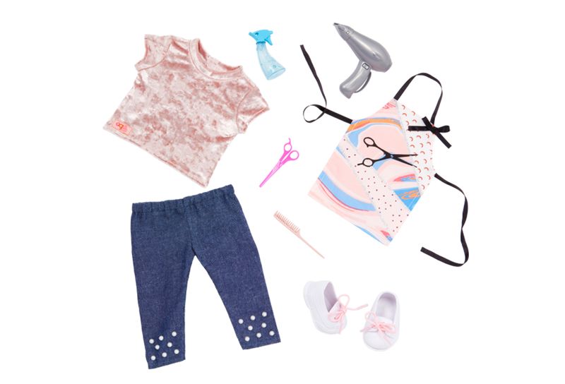 Our Generation Hair Stylist Outfit with Velvet - Love to Style for 18" Doll