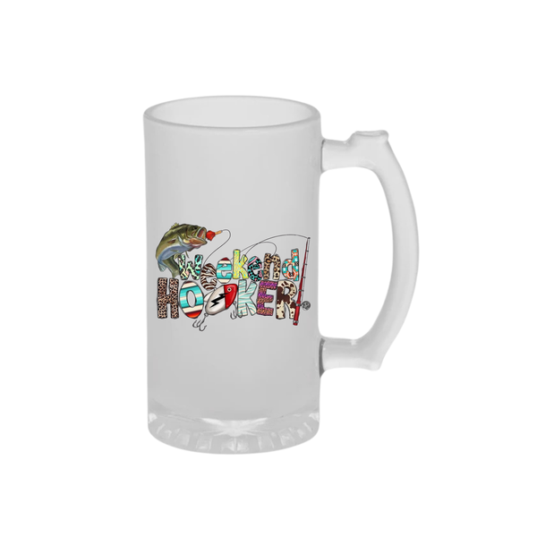 weekend Custom Printed Frosted Beer glass