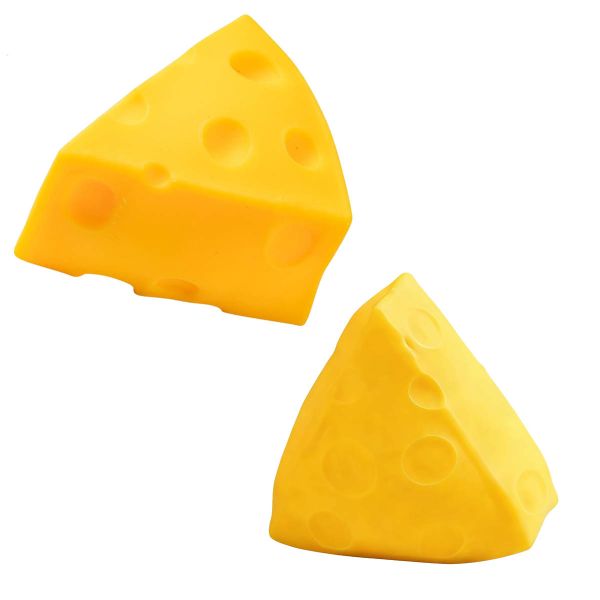 2 Pack Soft Cheese Toy, Novelty Stress Cube, Slow Rising Fidget Sensory Toy