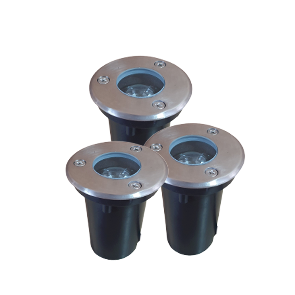 Round Ground Light - Decking Light - Waterproof Floor Light (6 Pack)