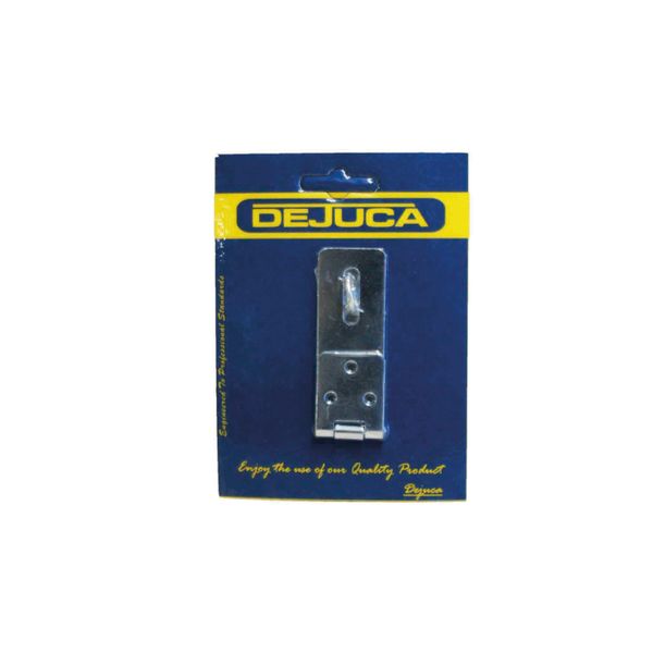 Dejuca - Hasp And Staple - L/d - Galv - 50mm - 1/Card - 6 Pack