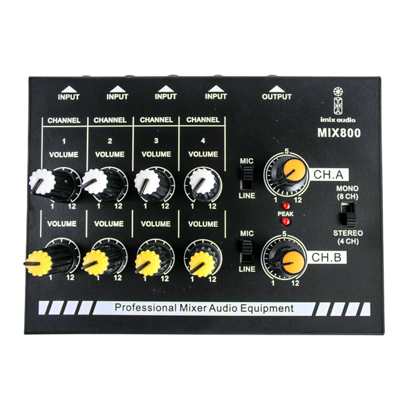 MIX800 8 Channel Analogue Line Mixer