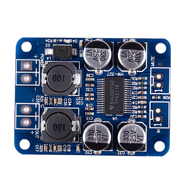 Dc 8-26V Pbtl Mono Digital Amplifier Board Amp Module 1x60W For Arduino