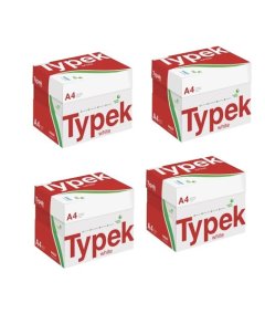 Typek A4 White Copy Paper 4 Box Combo -20 Reams (12000 Sheets)