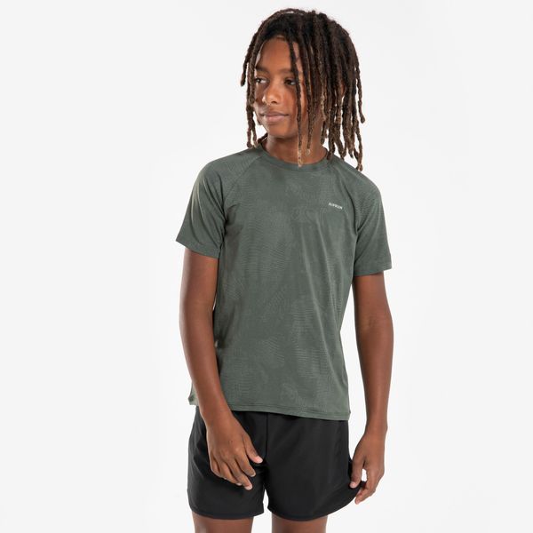 Kiprun Kids Light 900 Seamless Running T-Shirt - Khaki