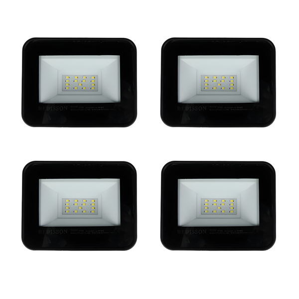 Redisson 4 Pack 20W LED Flood Light Outdoor IP66 Waterproof Exterior Lights