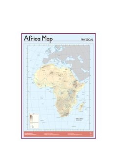 African Physical Map Wall Chart