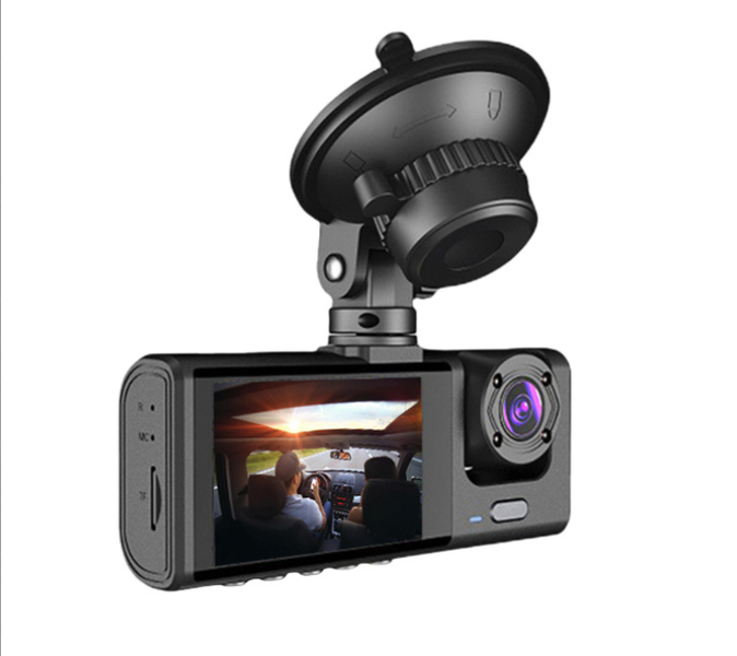 Premium 3-Lens Dash Cam - Sleek Hidden Design for Car Daily Safety &amp; Travel