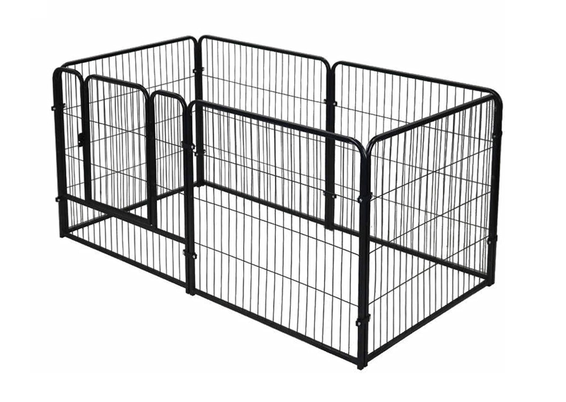 Pet Outdoor Portable Folding Dog Playpen Fence With Door 6 Pieces Panel (60cm)
