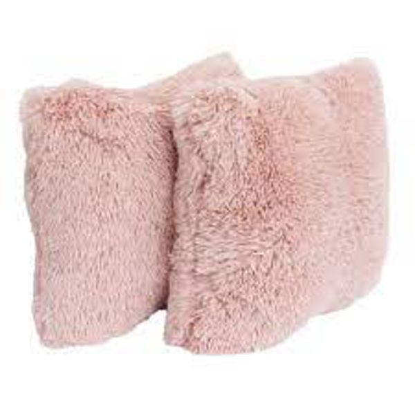 Classic Portable Soft Fluffy Scatter Pillow Cases - Set of 2 - 40x40cm Red