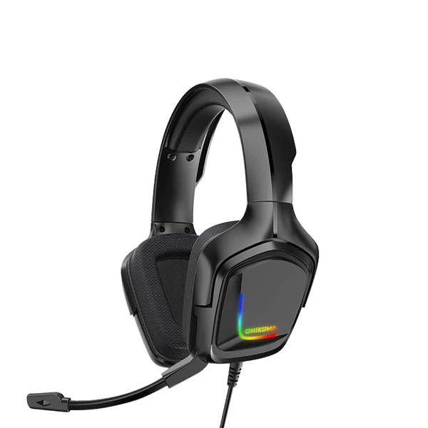 Onikuma K20 Gaming Headset Over-Ear Headphones With Microphone - Black