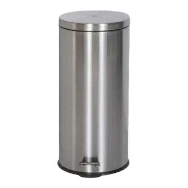 Dustbin 30L Pedal Bin Ss Plain