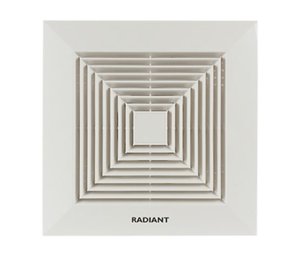 Radiant Extractor Square Ceiling Fan White