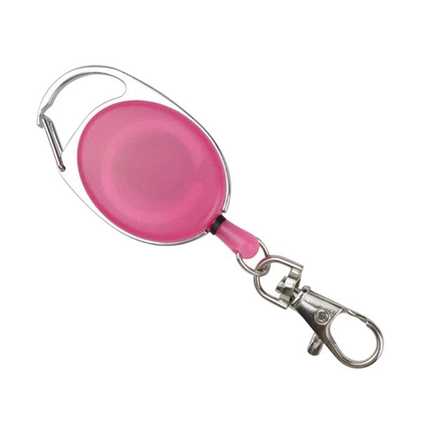 Retractable Keychain Theft Proof Pink Lanyard
