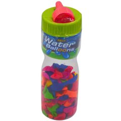 Mu Bear &amp; Co- 125 Fluorescent Water Balloons in a Bottle with Nozzle Toy