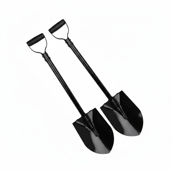 Kaufman Round Nose Shovel 640mm x 240mm for Gardening Tasks - 2 Pack