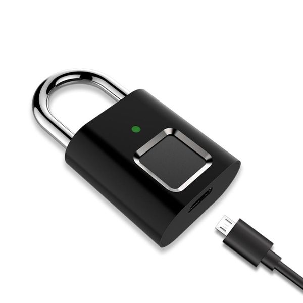 PP Mini Security Door Lock Smart Keyless Fingerprint Padlock