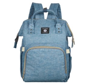 Totes Babe Alma 18L Diaper Backpack - Blue | Stylish &amp; Spacious Baby Bag