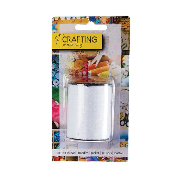 Bulk Pack X 10 Polyester Sewing Thread 200m White Thread