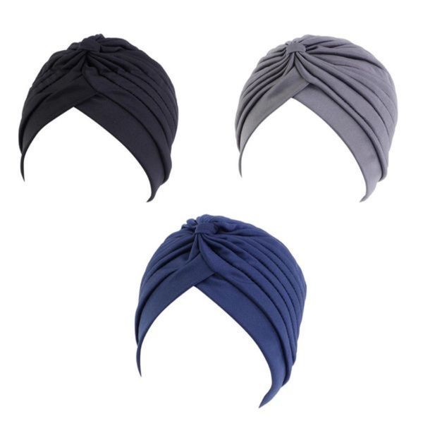 Fashion beauty women's stretch floral headscarf wrapped hat headgear-3PCS