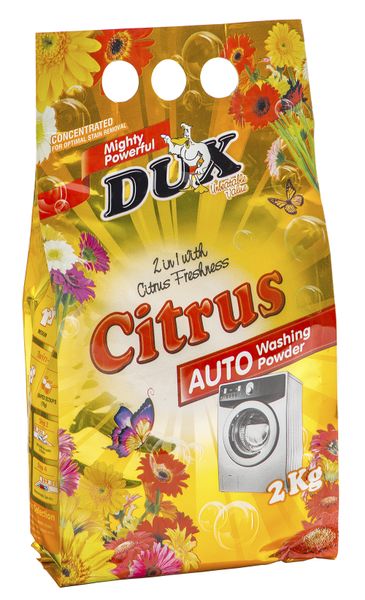 Dux Citrus Low Foam Laundry Detergent - 8 x 2kg