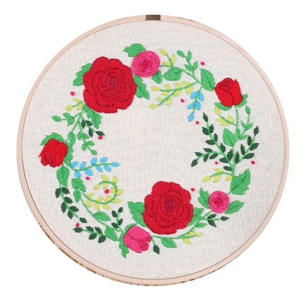 Sewing Cross Stitch Embroidery Starter Kit Flower