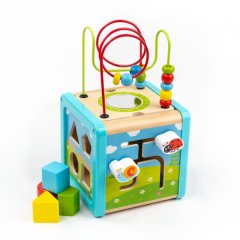 Wooden Activity Play Cube Toy Educational Toy - TL088