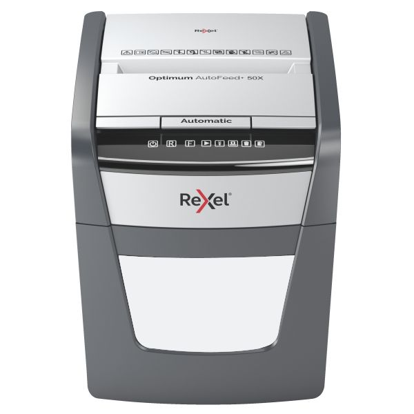 Rexel Optimum AutoFeed+ 50X Automatic Cross Cut P4 Paper Shredder