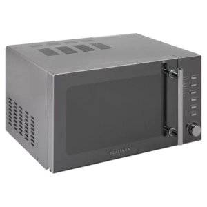 Platinum Silver Mirror Morden Microwave 20L - Manual Control