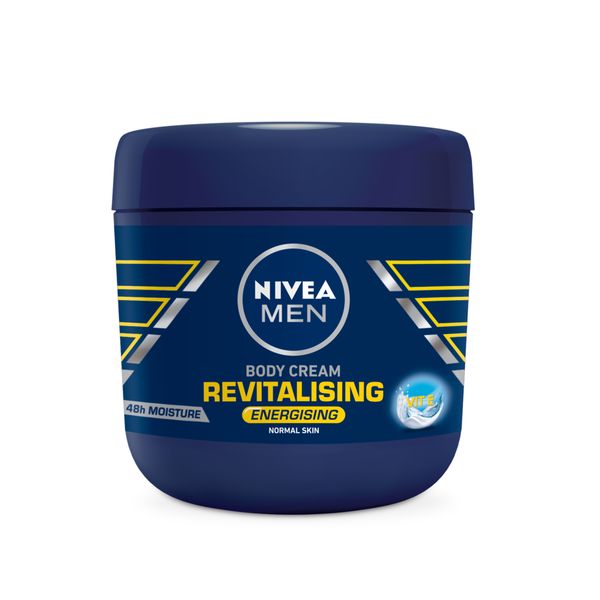 NIVEA MEN Revitalising Body Cream with Vitamin E, 400ml