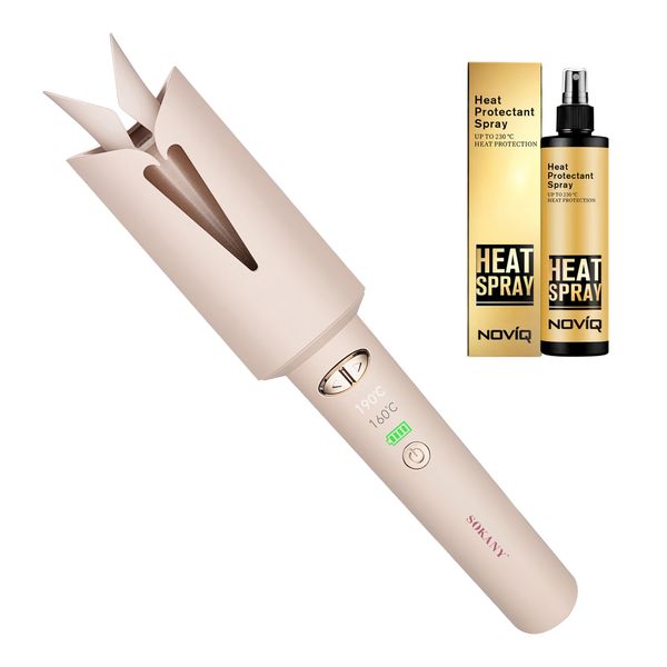 SOKANY Auto Hair Curler + NOVIQ Heat Spray 250 ml