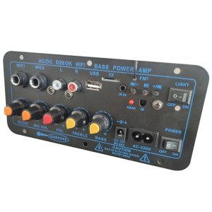 200W Digital Bluetooth Stereo Amplifier Board Subwoofer Dual Microphone Kar