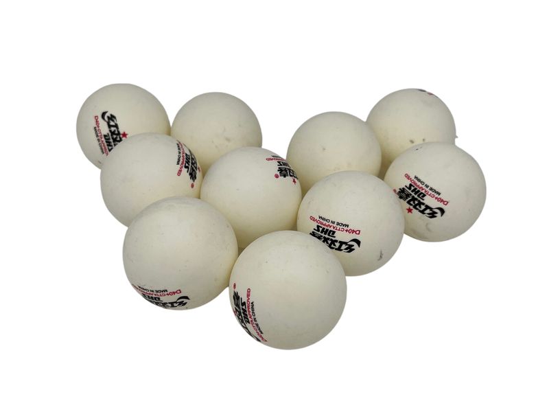 New Design Celluloid Table Tennis Balls- Pack of 10