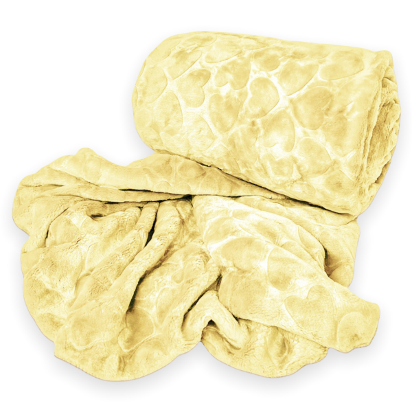 Polyester Heart Pattern Double Bed Comfortor Blanket