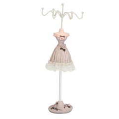 Mannequin Jewelry Display Stand - Earring &amp; Necklace Organizer, Dress Decor