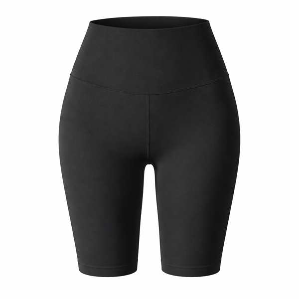 High-Elastic Yoga Pants Cropped - Large - Black