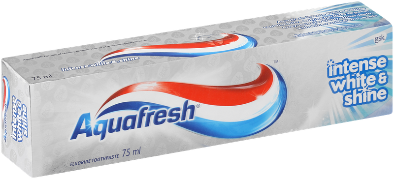 Aquafresh Intense White &amp; Shine Toothpaste 75ml