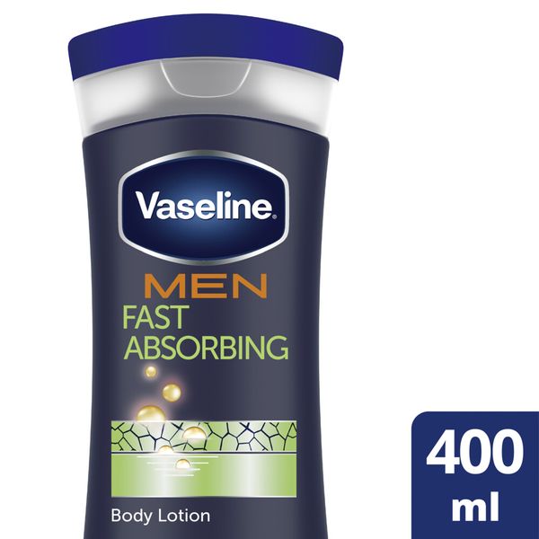 Vaseline Men Fast Absorbing Moisturizing Body Lotion for Dry Skin 400ml