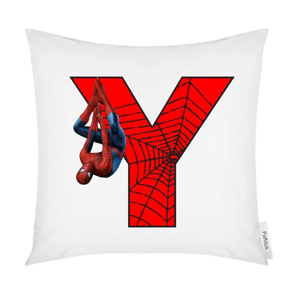 Pandok - Scatter Cushion Cover and Inner - Spiderman Letter A