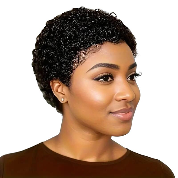 Geebuy Brazilian Afro Curls Wig With Wear And Go