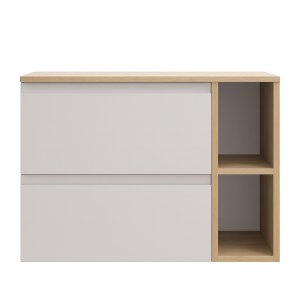 Folkstone Grey Wood Wall Mount Bathroom Cabinet