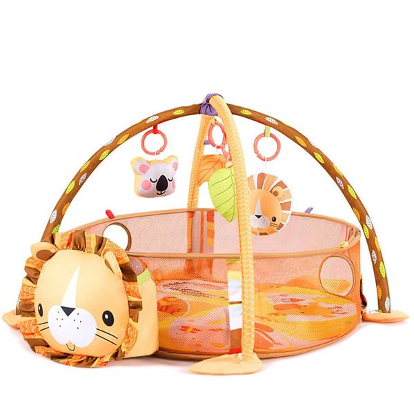 3 Ways Play Activity Gym and Ball Pit - Yellow and Bone