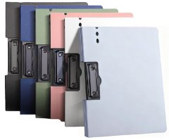 6PCS Multi - Color A4 Horizontal Clipboard Folders: for Document Storage