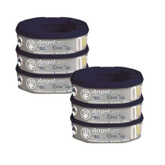 Angelcare Dress Up Nappy Bin Refill - 6 Pack