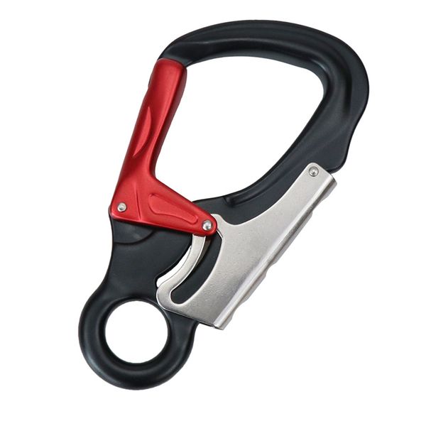 35Kn Aviation Aluminum Climbing Carabiner Climbing Equipment Black