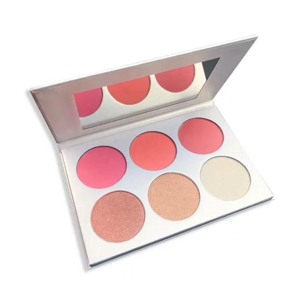 Kandy Rose 6 Colour Highlighter &amp; Blush Palette