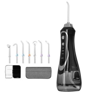 Water Flosser Dental Oral Irrigator for Teeth Cordless 320ML 7 Jet Tips