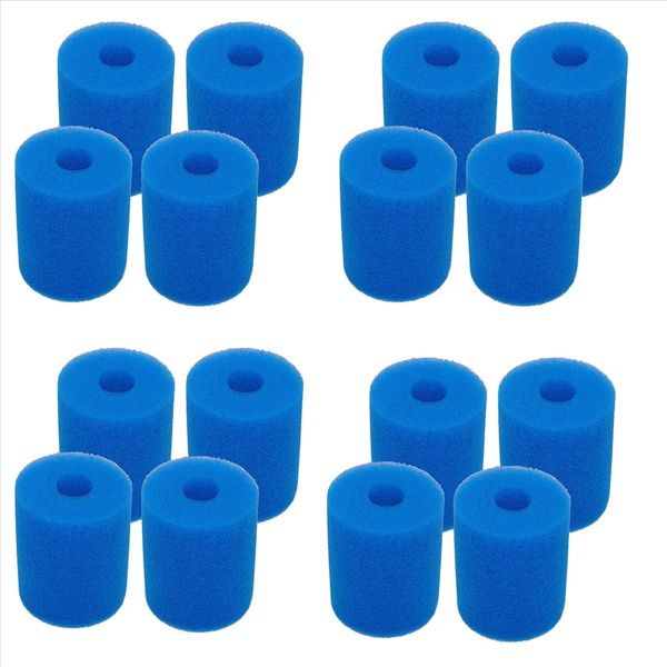 4 Pack Pool Filter Cartridge Sponge For Type H Reusable Washable