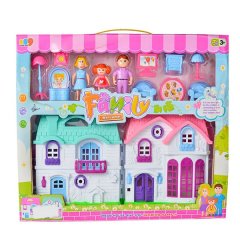 Mini Play House - With Furniture - White, Pink &amp; Turquoise - 2 Pack
